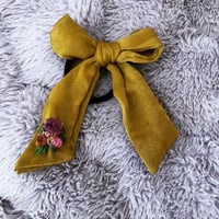 Image 2 of Rosette Ribboned Hair Tie