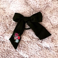 Image 3 of Rosette Ribboned Hair Tie