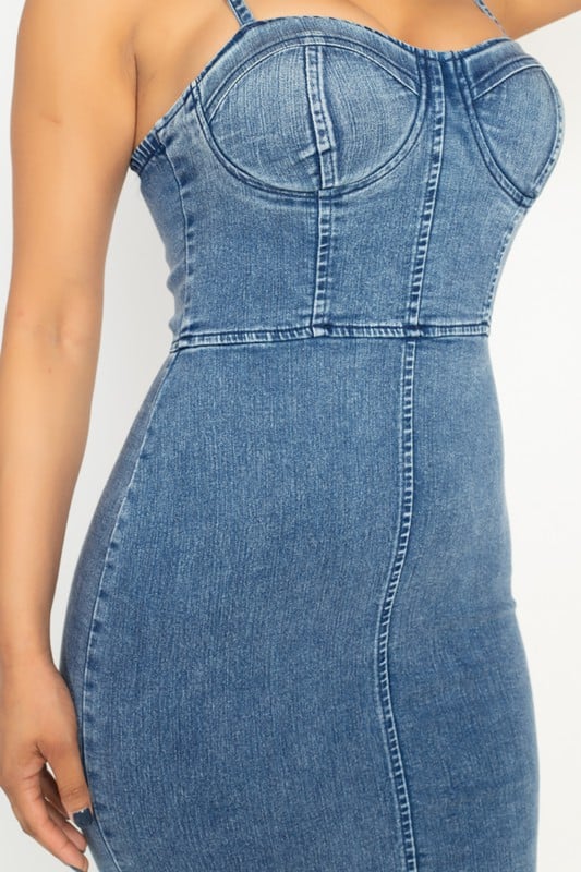 Diamond Denim Dress | TREND Diamond Denim Dress | TREND