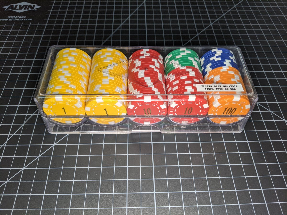 Premium Clay Poker Chip (Dice design) / Flying Ⓓesk