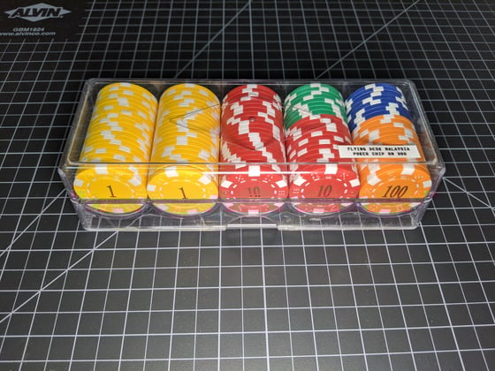 Image of Premium Clay Poker Chip (Dice design)