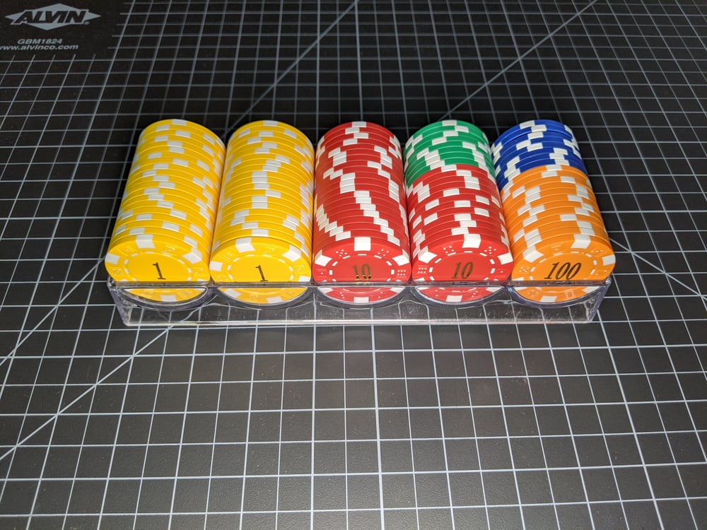 Image of Premium Clay Poker Chip (Dice design)