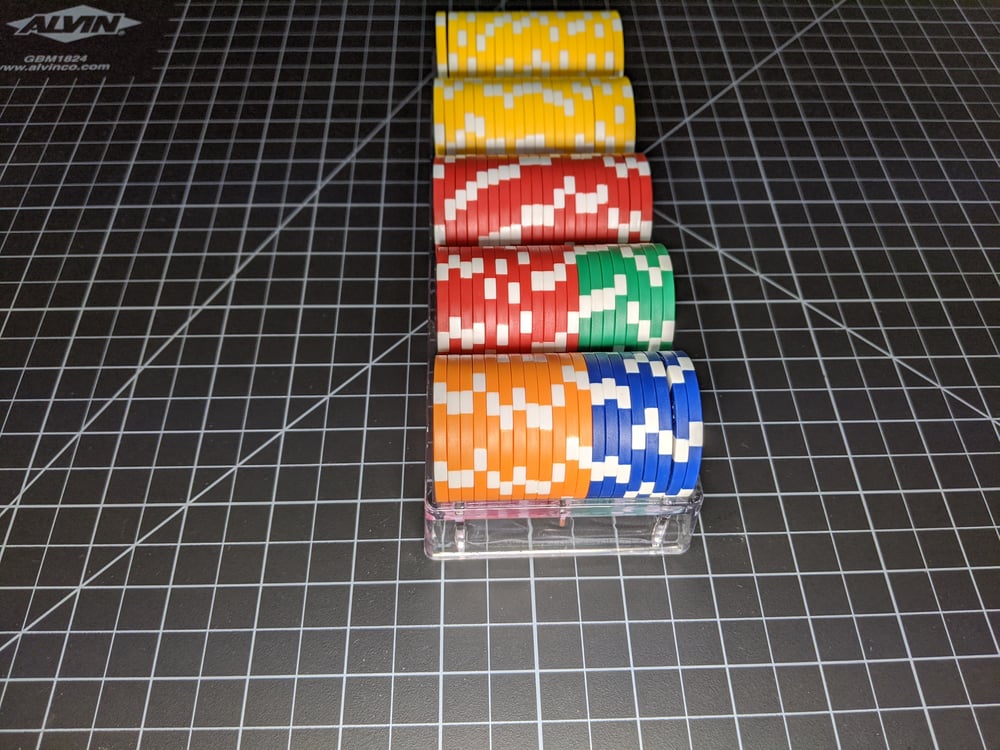 Image of Premium Clay Poker Chip (Dice design)