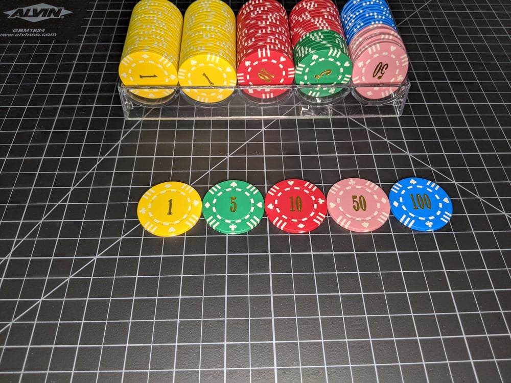 Image of Premium Clay Poker Chip (Suit symbol design)