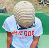 White & Red Wave God Tee