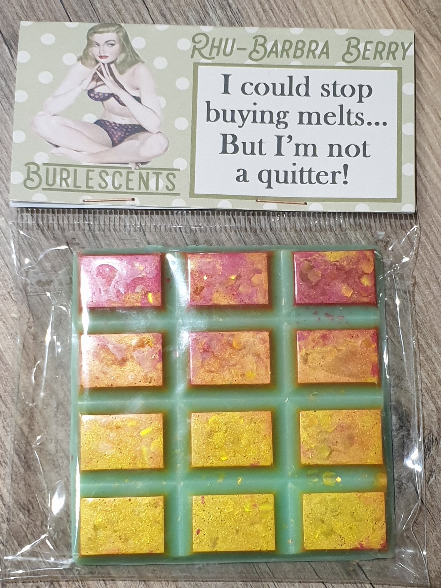 Image of Rhubarbra Berry - Rhubarb and Strawberry Scented Soy Wax Melt Bar