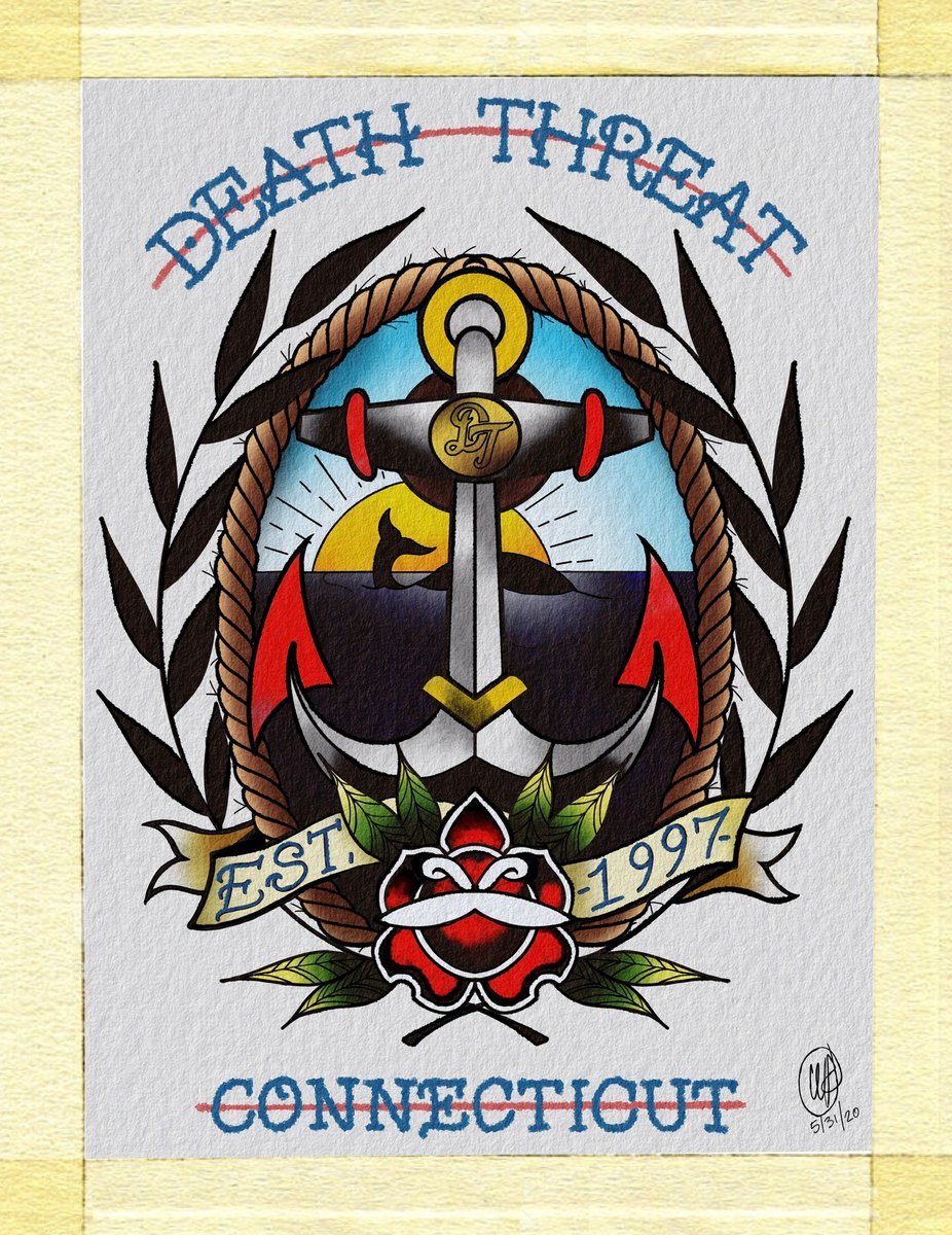 Death Threat Anchor print. 8.5x11 on cardstock DEATH THREAT