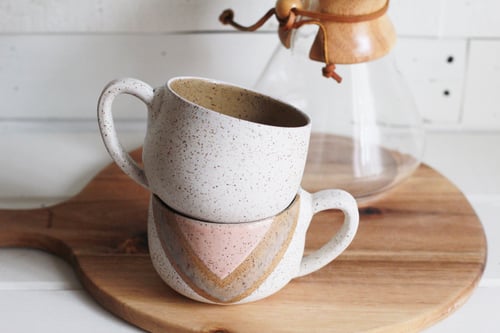 Image of Peach Vibes Cappuccino Mug