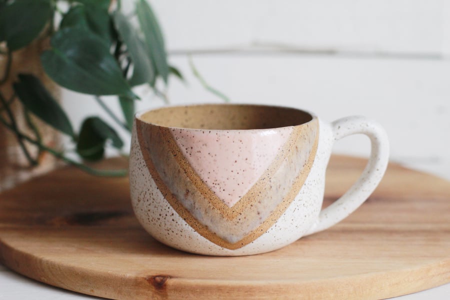 Image of Peach Vibes Cappuccino Mug