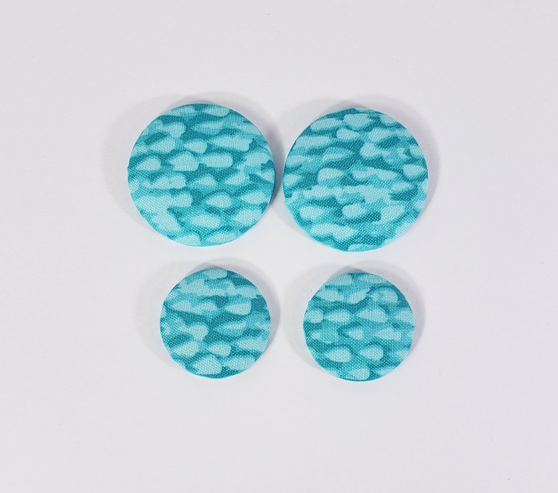 Image of Turquoise Rain Button Earrings