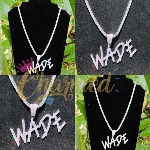 Image of Iced out name pendant π₯Άπ