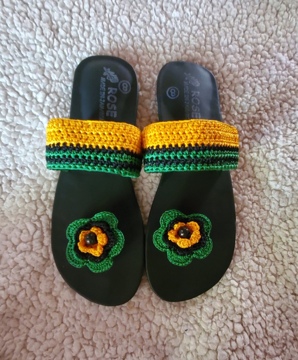 "Golden" Jamaica knitted Sandals 