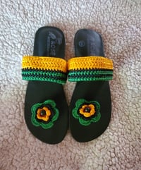 Image 1 of "Golden" Jamaica knitted Sandals 