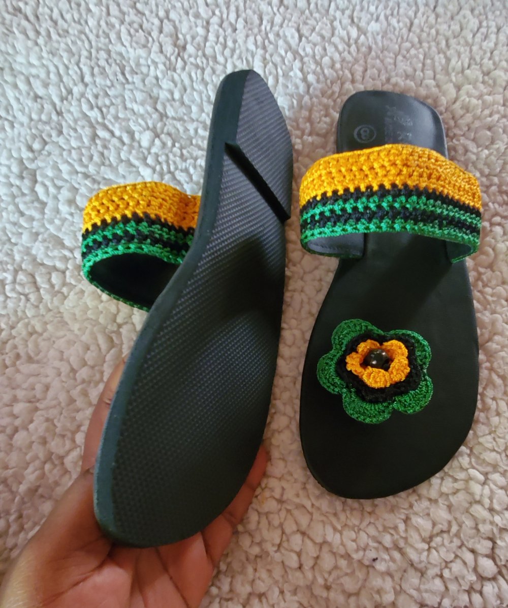"Golden" Jamaica knitted Sandals 