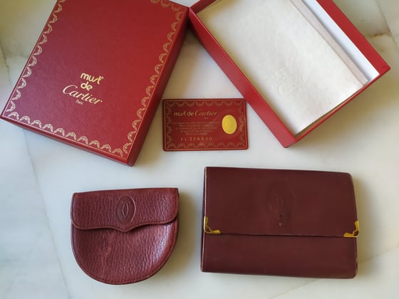 Image of Cartier wallet set