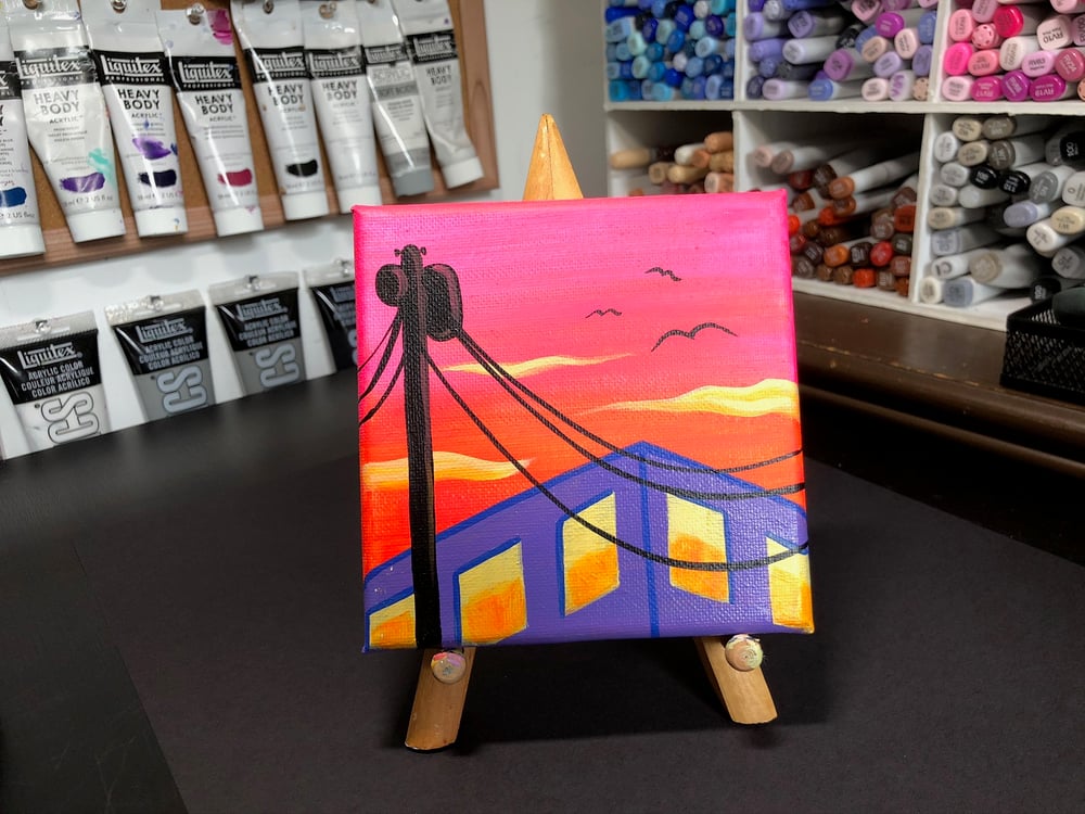 Image of "NEON NIGHTS" MINI CANVAS