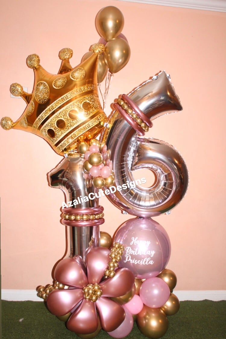 Image of The Queen Birthday Balloon  Bouquet 