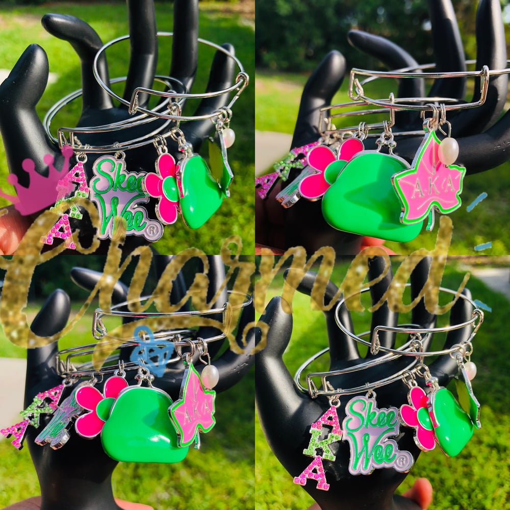 Image of Sorority Bangles 💖💚💙💛❤️🖤💙🤍