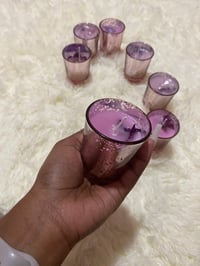 Lavender rose petal candle