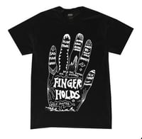 Image 2 of Finger Holds handprinted tee M