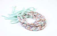 Image 2 of Pastel Braided & Hand Beaded Halo/Tieback
