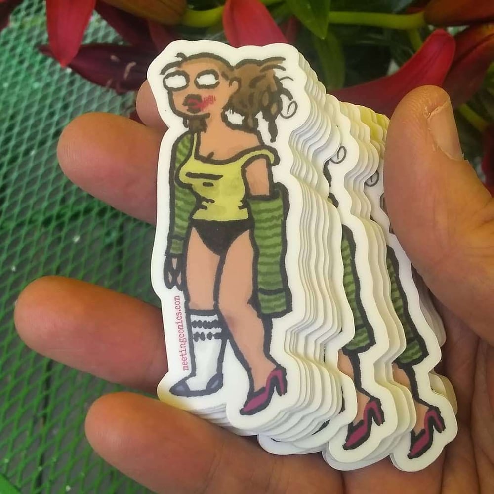 Image of Meeting Comics Val Sticker WORK FROM HOME EDITION