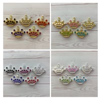 Colorful rhinestone crown charms 2