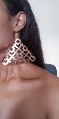 Image 4 of Caged heart earrings