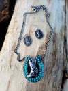 Horseshoe Boot Necklace Set 
