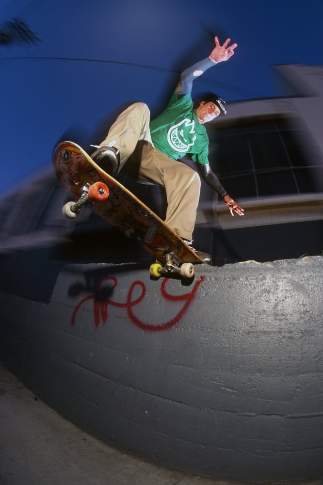 Scott Bourne, Tail Slide, Harrison St, San Francisco 99 By Tobin Yelland