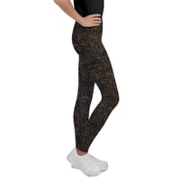 Image 1 of Girl's Up All Night Sequin Yoga Pants