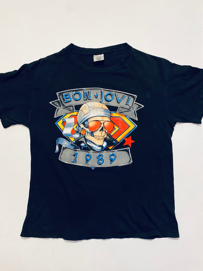 Image of VINTAGE 1989 BON JOVI TOUR TEE