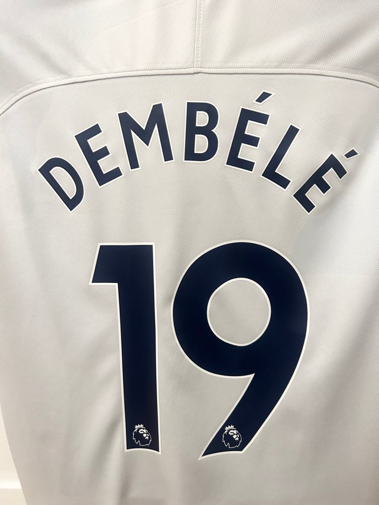 Image of Tottenham Hotspur “DEMBÉLÉ 19” 2017/18 Home Shirt + PL patches  (XL) 