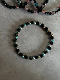 Image 5 of Western Glam Black and Gold Tumbler Bracelet Stack