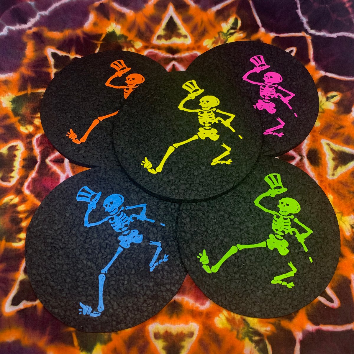 Dancing Skeletons Coasters! 