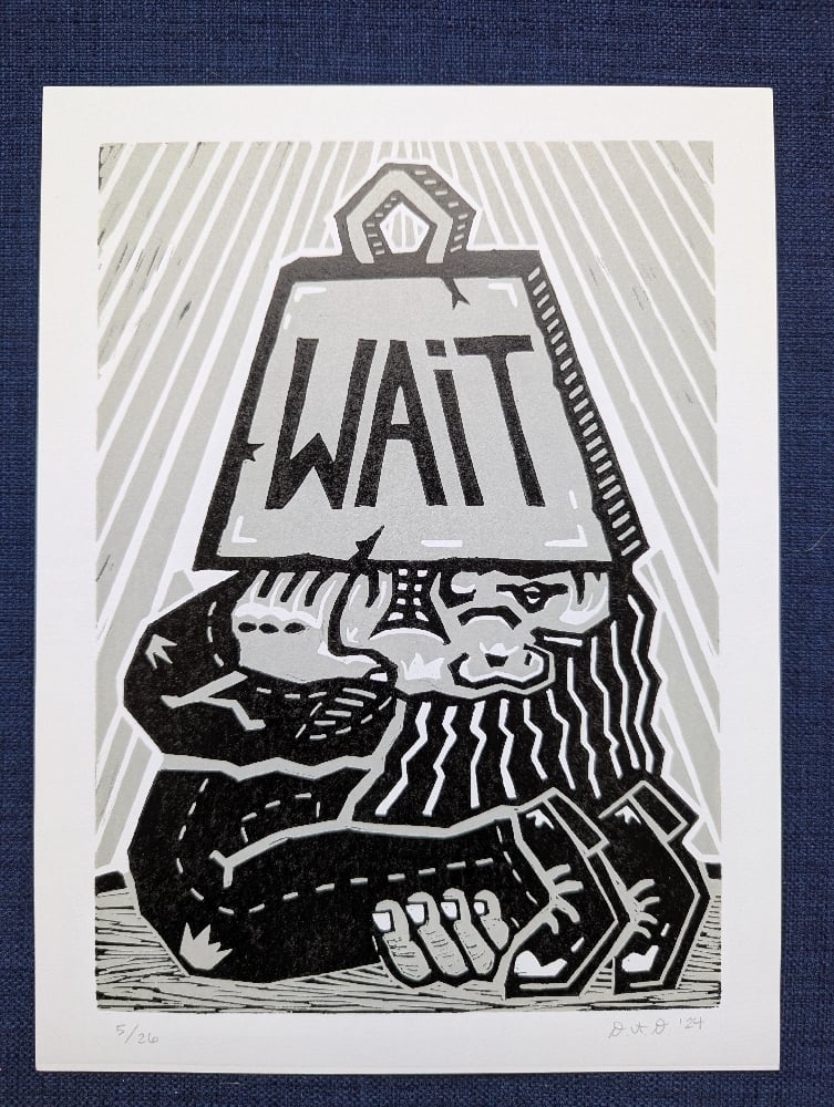 Untitled reduction linocut #29