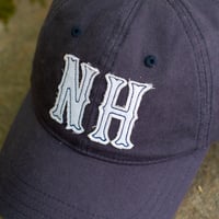 Image 3 of Big NH Dad Hats - Navy/white