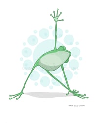 Image 4 of Yoga Frog print