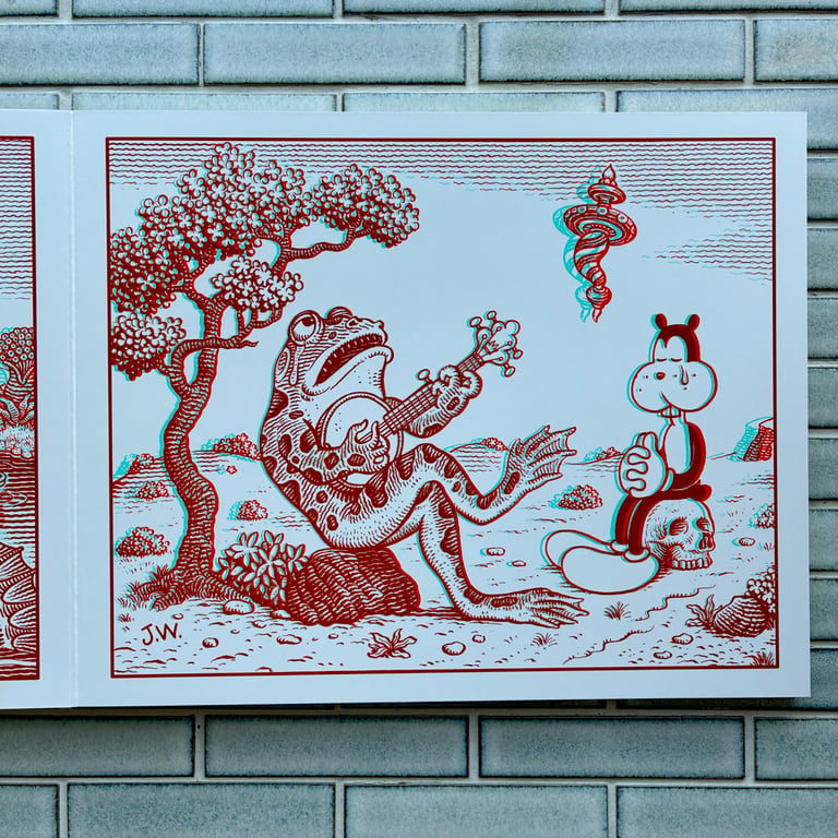 Frank in the 3rd Dimension by Jim Woodring - W/3D GLASSES Image 3