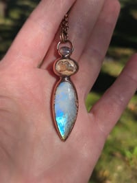 Image 3 of Electroformed Jelly opal necklace 12
