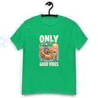 Image 5 of Unisex classic tee, Good Vibes Skeleton Funny Tee