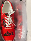 Image of Women’s red lace-up canvas shoes