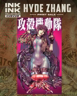 Image of Ghost in the shell Motoko Kusanagi - FOIL / A3 PRINTS  // Hyde Zhang