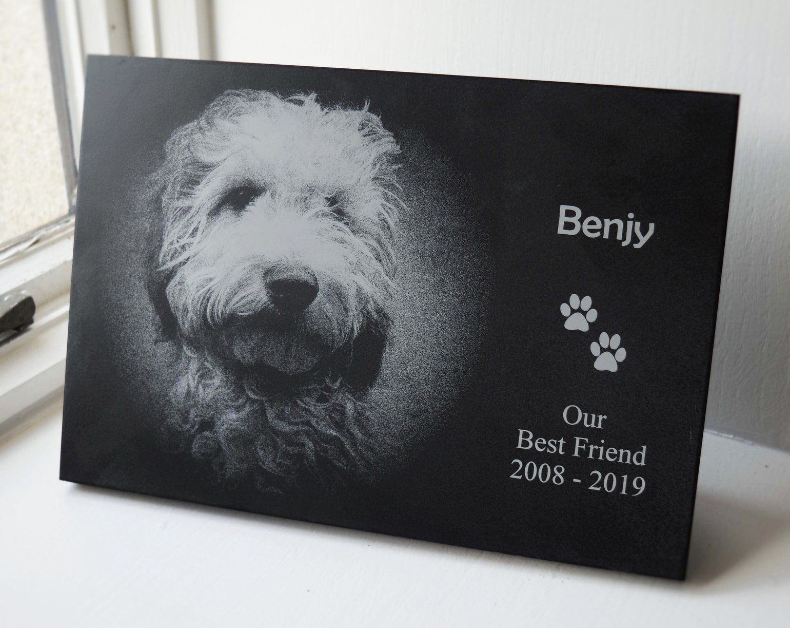 Personalised Laser Engraved Memorial Plaque Lazer Now