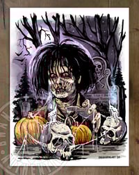 Image 1 of Billy Butcherson (Hocus Pocus) Art Print 9 x 12 in.