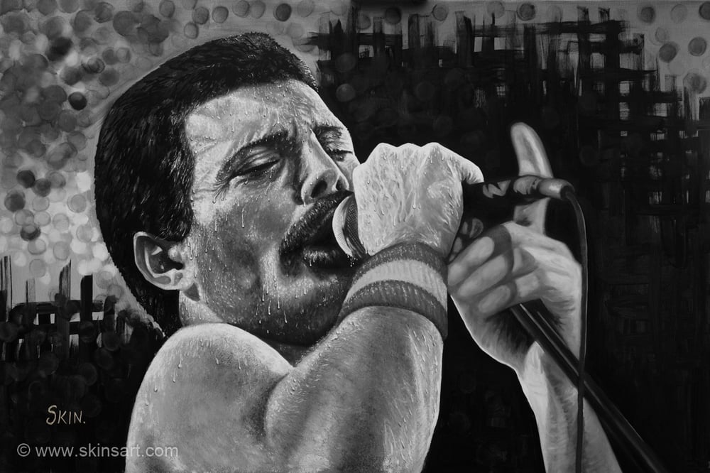 Freddie Mercury by Jeff Williams (Premium Canvas Prints)