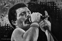 Image 2 of Freddie Mercury by Jeff Williams (Premium Canvas Prints)