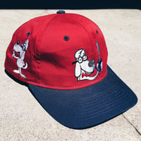 Image 1 of Original 1993 Mr. Peabody American Needle Block-ahead Snapback Hat.