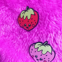 Image 3 of Strawberry Enamel Pins