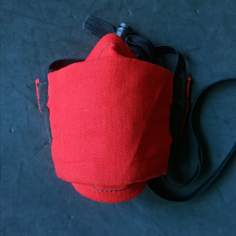 Red Woven Cotton Mask/Filter Holder